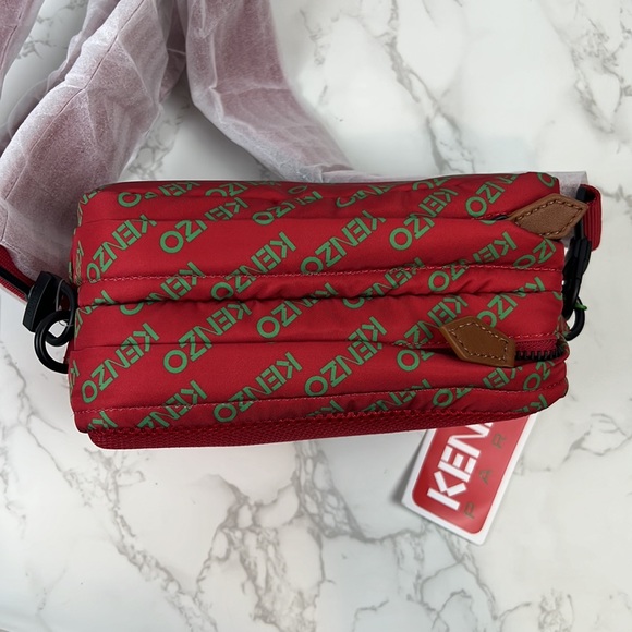 KENZO Logo Print Crossbody Red - Picture 3 of 16